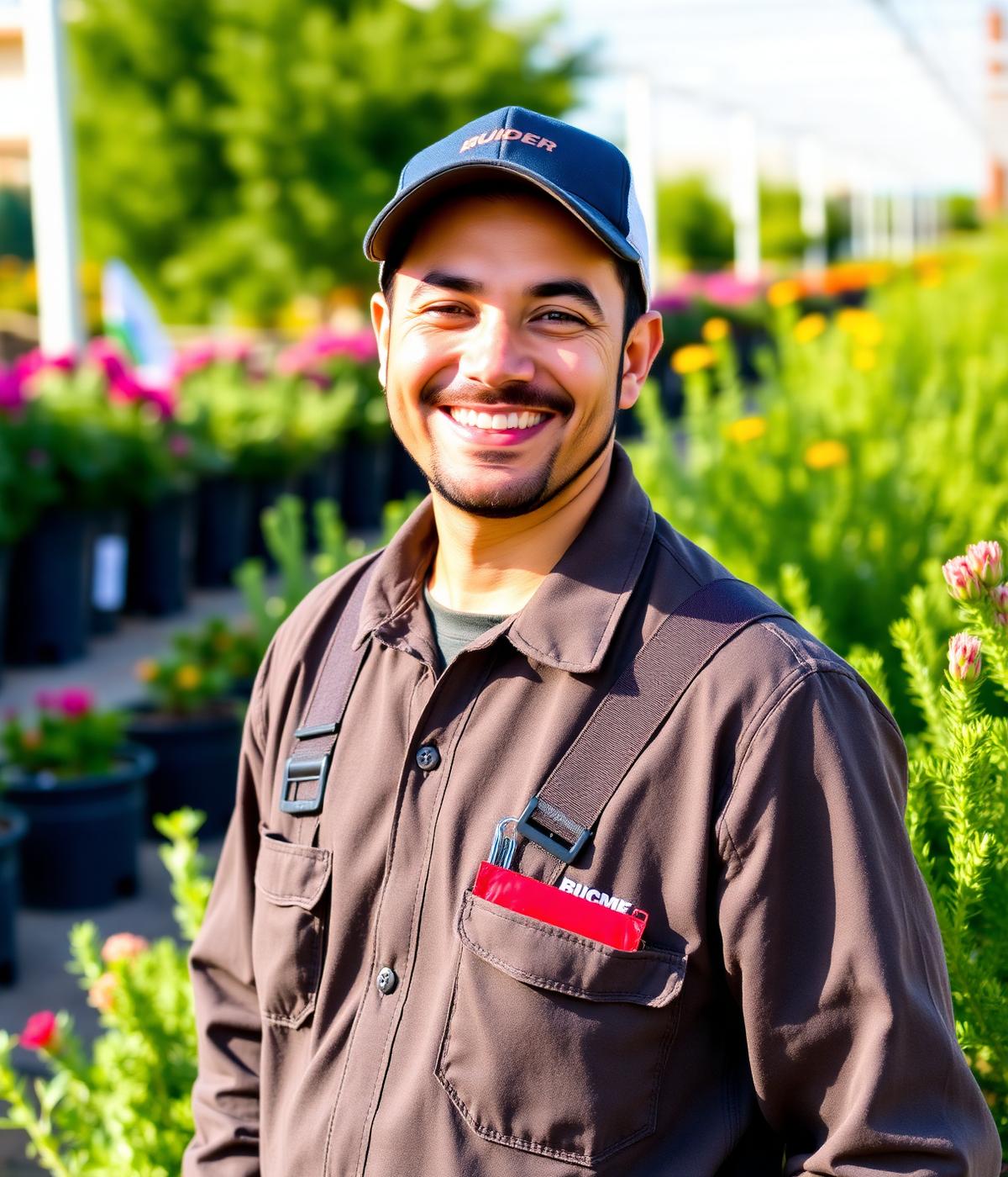 Sedillo Landscaping owner at a Las Vegas plant nursery